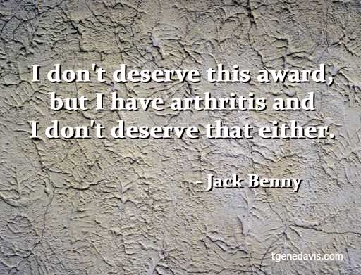 Jack Benny Quote